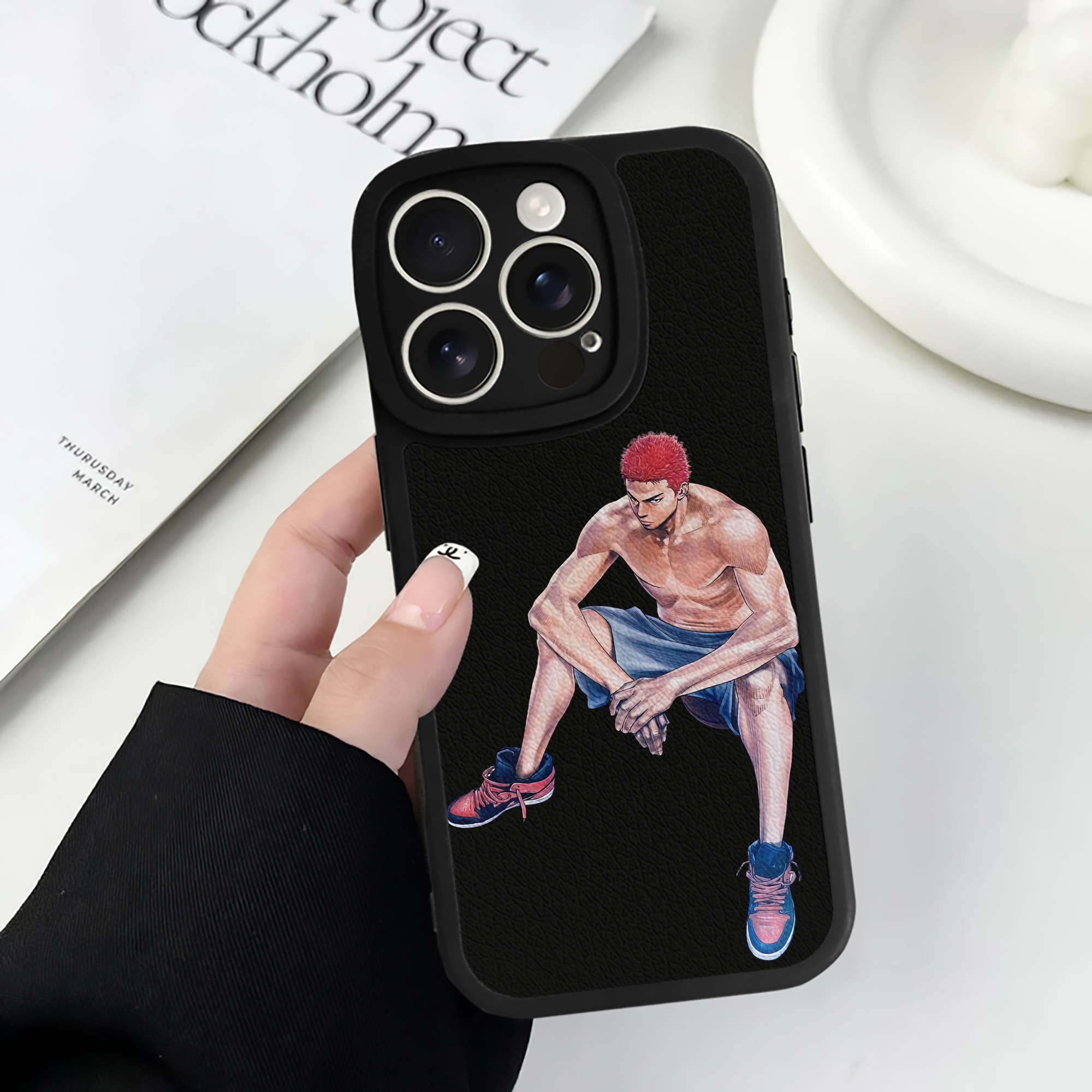 （画像用） SLAM DUNK／スラムダンク 【iPhone 16シリーズ対応】シリコンスマホケース（レザー調） 材質：シリコン